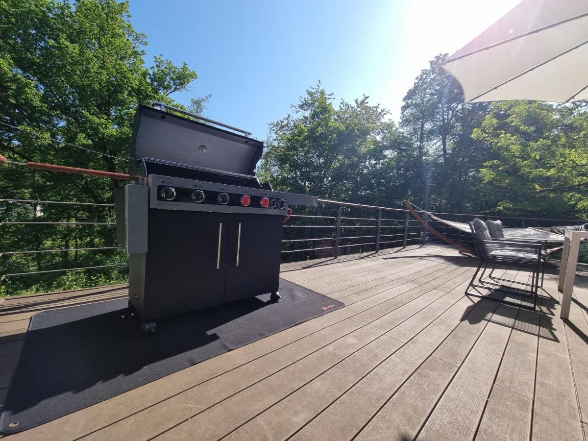 5 Sterne Bahnhoftraum, Appartement "Waldliebe" 133Qm, Grosse Terrasse 70Qm, Qr Code Scannen Fuer Virtuellen Rundgang, Premium Ausstattung 布劳恩费尔斯 外观 照片